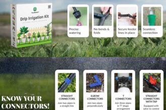 TrustBasket Drip Irrigation Kit – घरगुती बाग आणि ५० झाडांसाठी जलसंधारण
